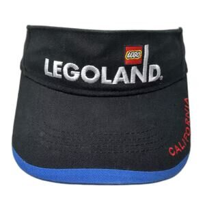 LEGOLAND California Visor Black Blue One Size Strapback Adjustable Hat